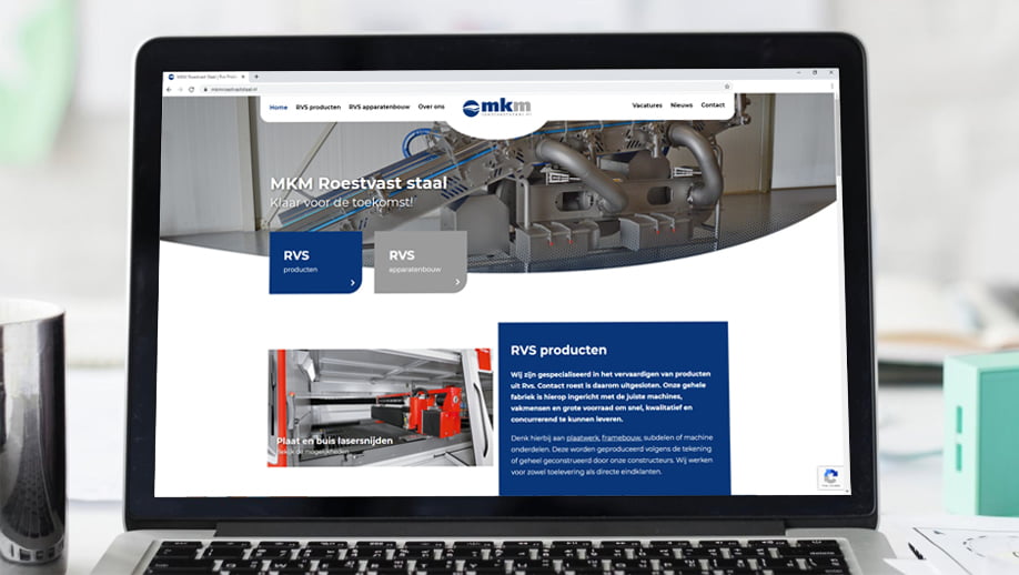 nieuwe website MKM Techniek - Roestvast staal MKM